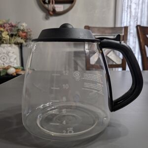Hamilton Beach Coffee Carafe Glass with Black Lid